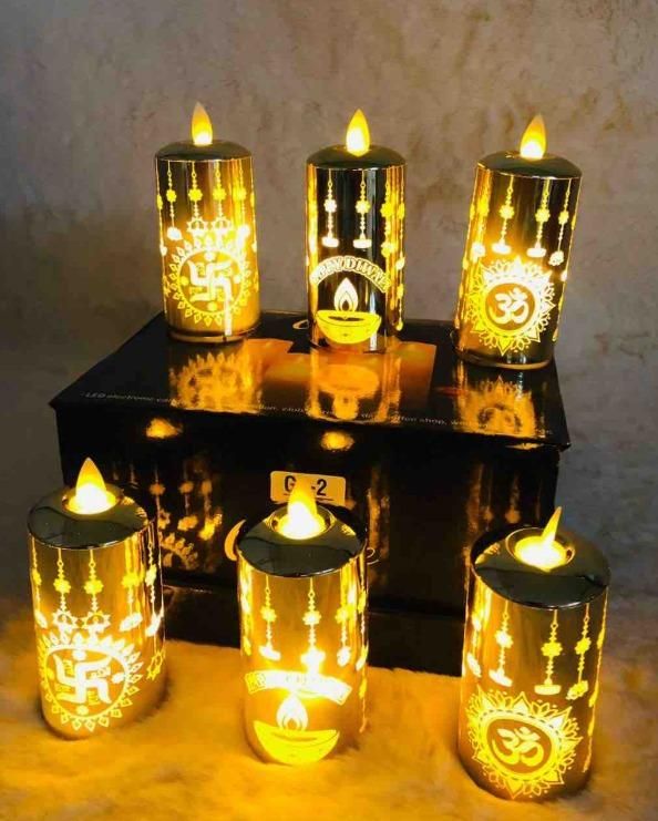 Moving Flame LED Light for Mandir