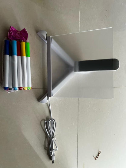 3D LED Light Glass Writing pad